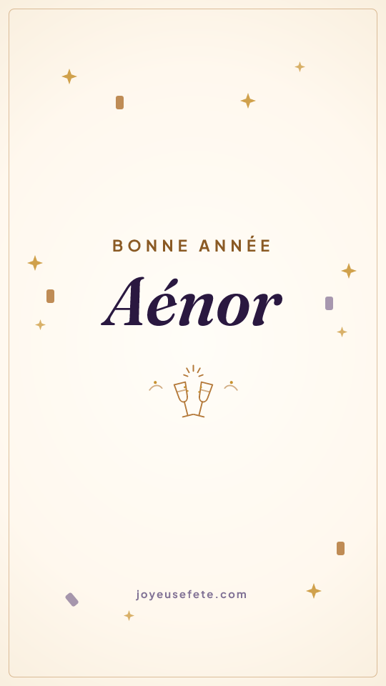 Image « Bonne année Aénor » au format story
