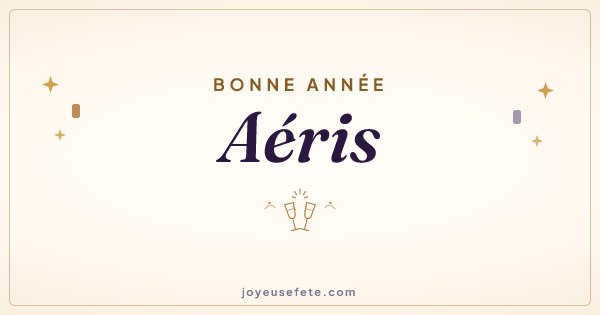 Image « Bonne année Aéris » au format large