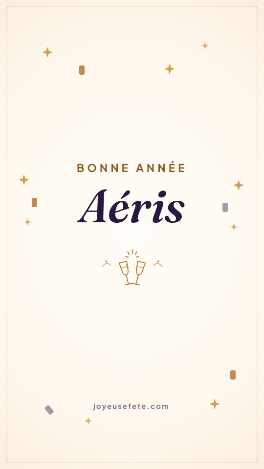 Image « Bonne année Aéris » au format story