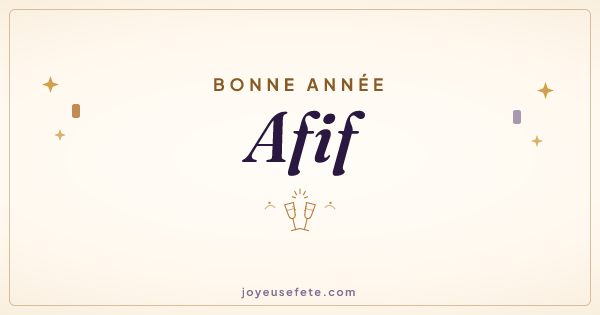 Image « Bonne année Afif » au format large
