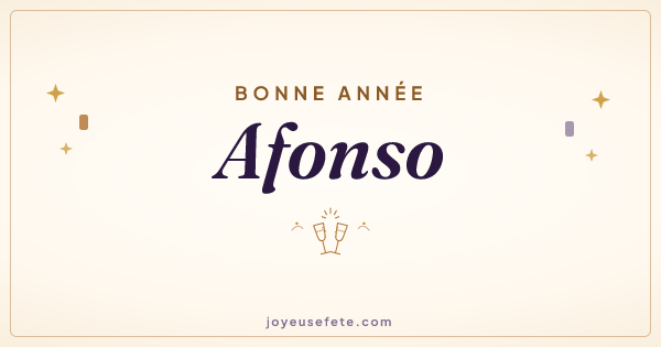 Image « Bonne année Afonso » au format large