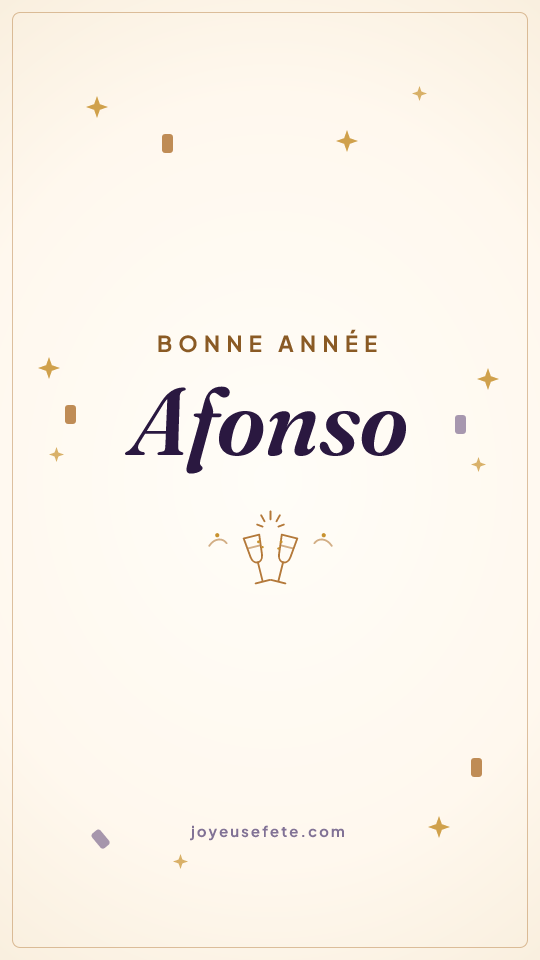 Image « Bonne année Afonso » au format story