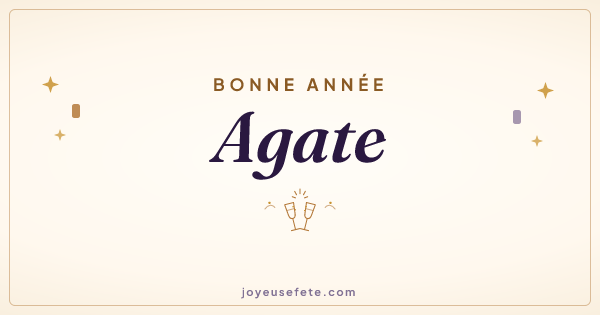 Image « Bonne année Agate » au format large