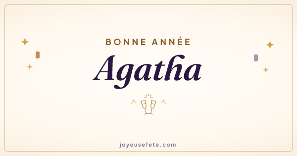 Image « Bonne année Agatha » au format large