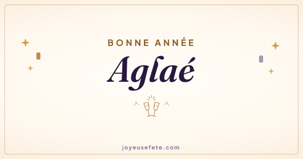 Image « Bonne année Aglaé » au format large