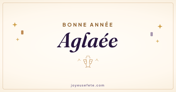 Image « Bonne année Aglaée » au format large