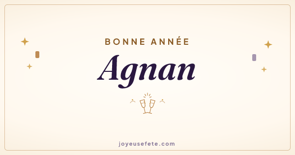 Image « Bonne année Agnan » au format large