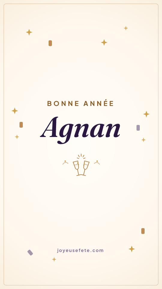 Image « Bonne année Agnan » au format story