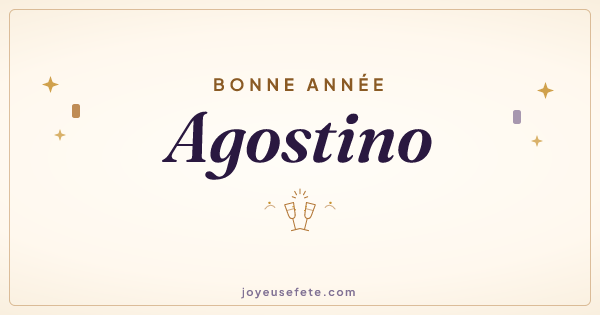 Image « Bonne année Agostino » au format large