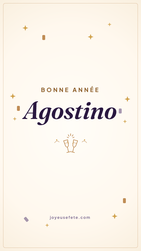 Image « Bonne année Agostino » au format story