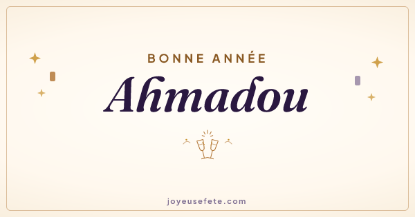 Image « Bonne année Ahmadou » au format large