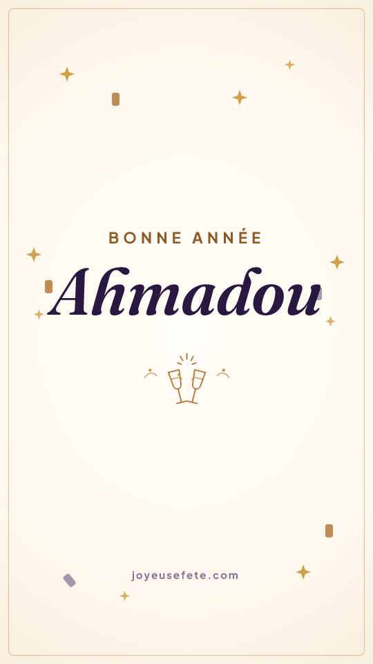 Image « Bonne année Ahmadou » au format story