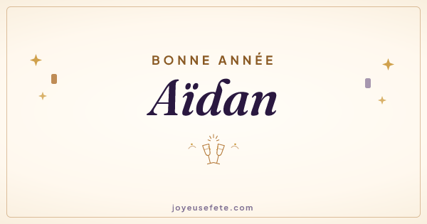 Image « Bonne année Aïdan » au format large