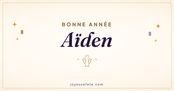 Image « Bonne année Aïden » au format large