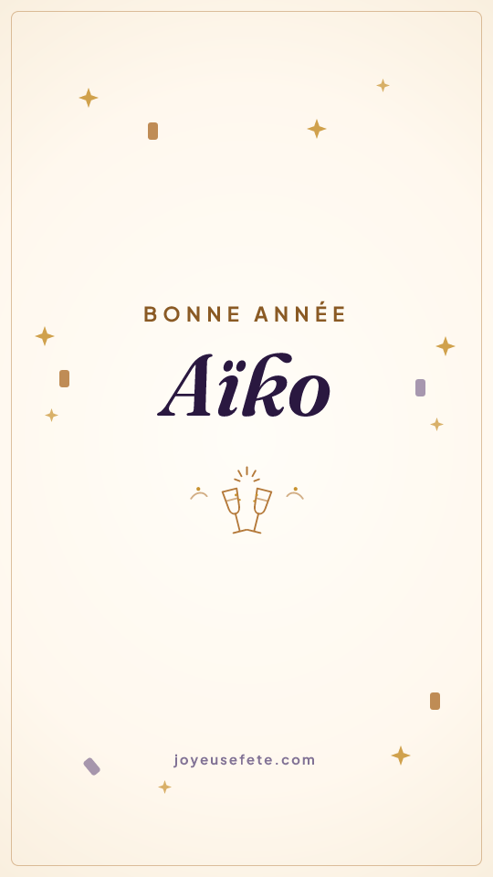 Image « Bonne année Aïko » au format story