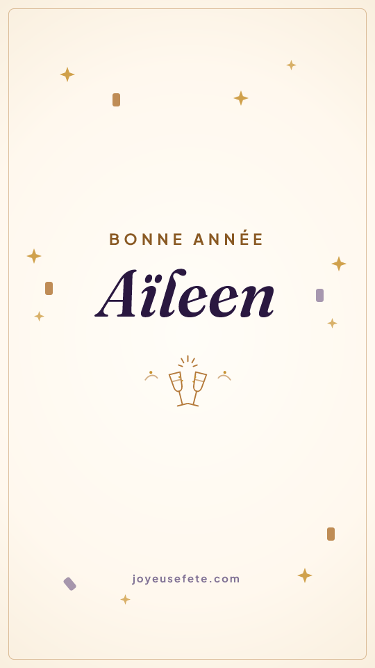 Image « Bonne année Aïleen » au format story