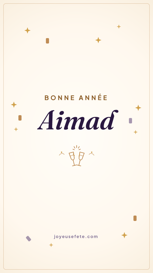 Image « Bonne année Aimad » au format story