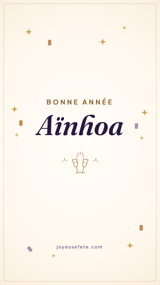 Image « Bonne année Aïnhoa » au format story