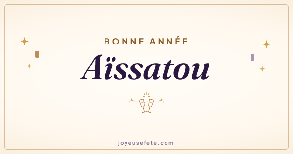 Image « Bonne année Aïssatou » au format large