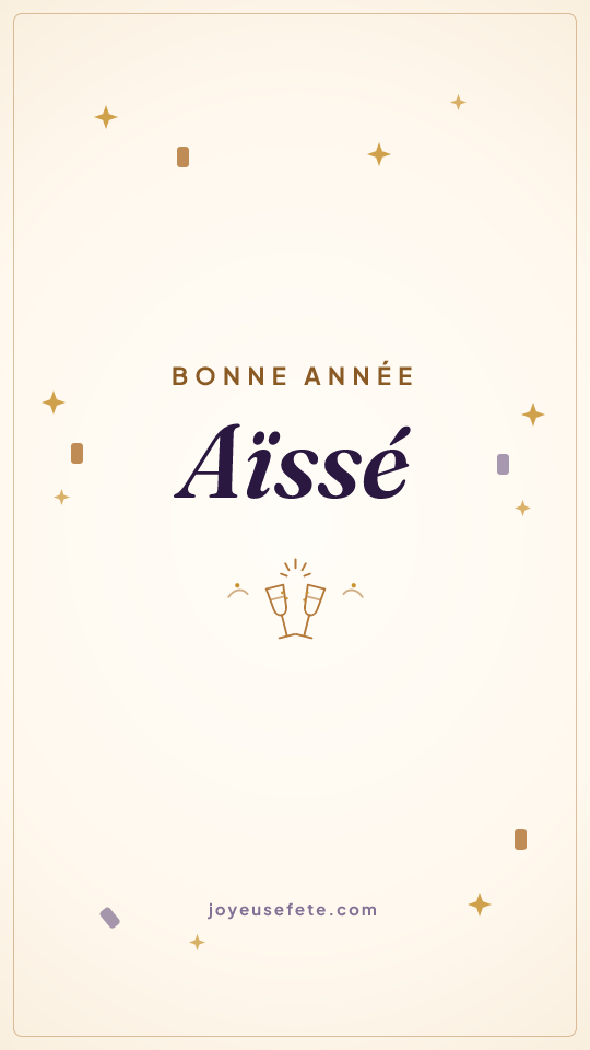 Image « Bonne année Aïssé » au format story