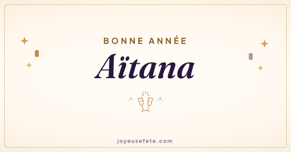 Image « Bonne année Aïtana » au format large
