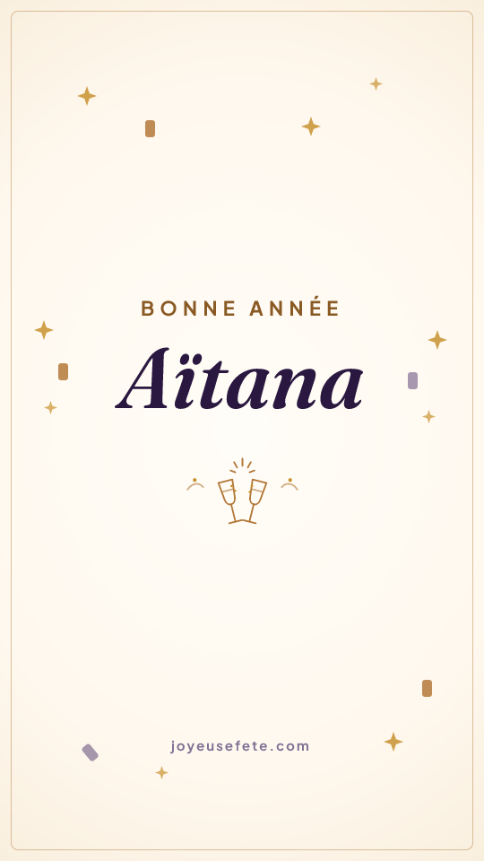 Image « Bonne année Aïtana » au format story