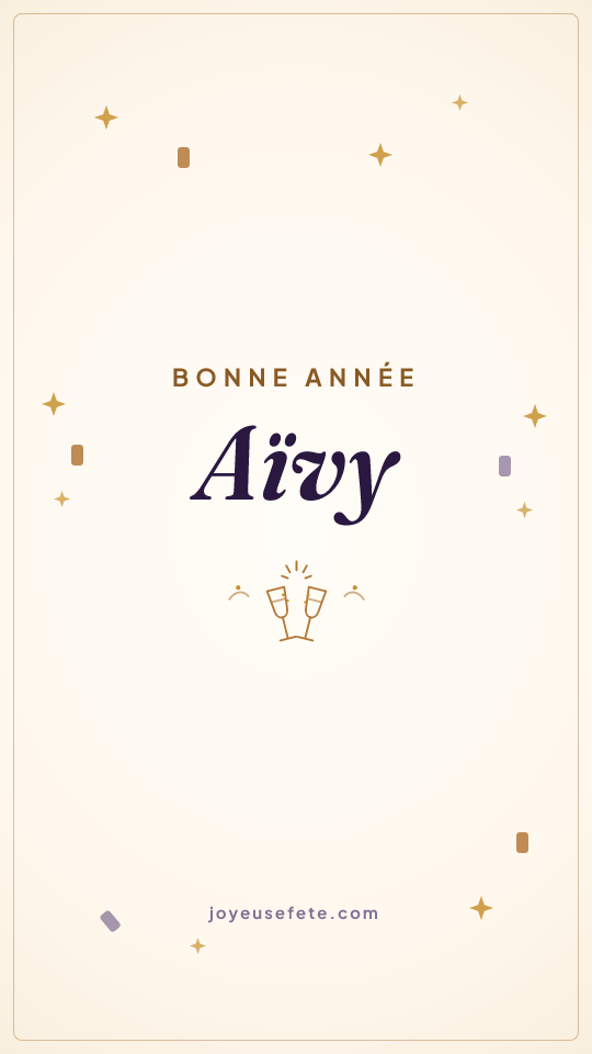 Image « Bonne année Aïvy » au format story