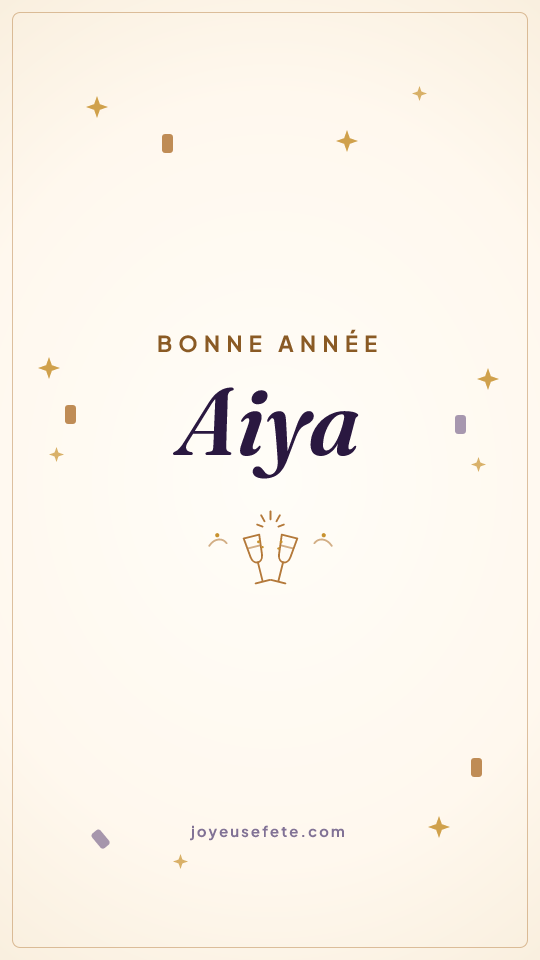 Image « Bonne année Aiya » au format story