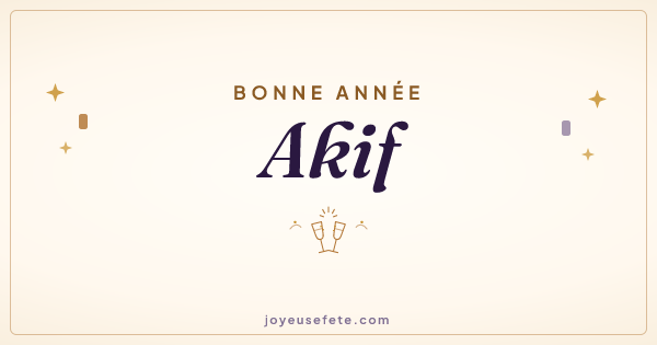 Image « Bonne année Akif » au format large