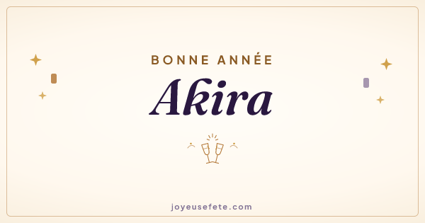 Image « Bonne année Akira » au format large