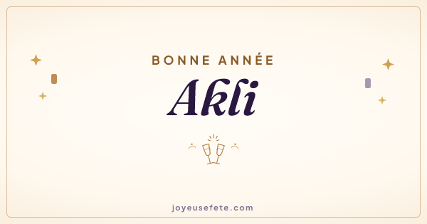 Image « Bonne année Akli » au format large
