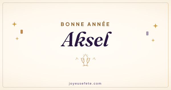 Image « Bonne année Aksel » au format large