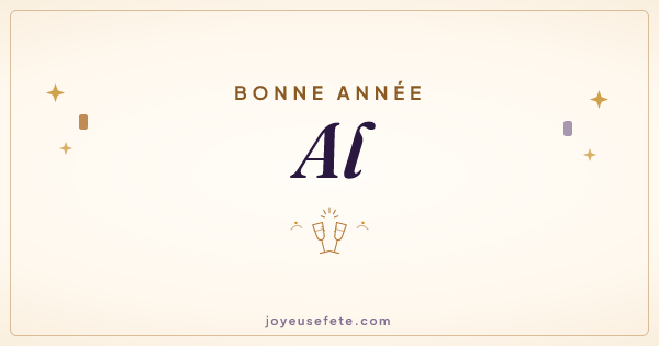 Image « Bonne année Al » au format large