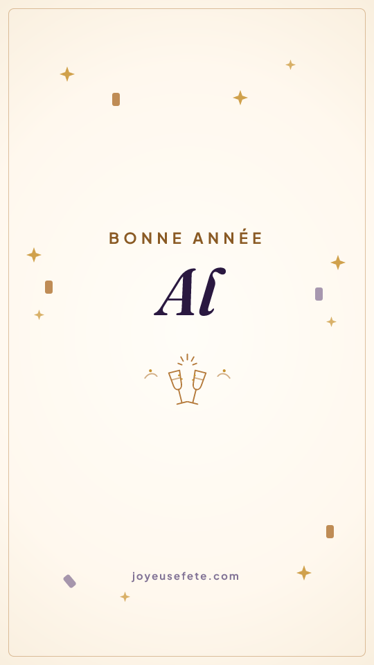 Image « Bonne année Al » au format story