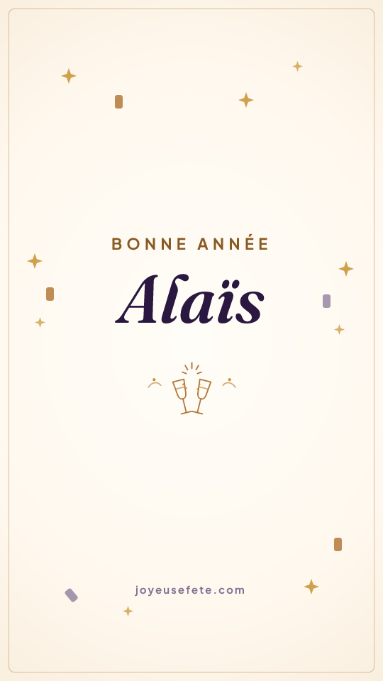 Image « Bonne année Alaïs » au format story