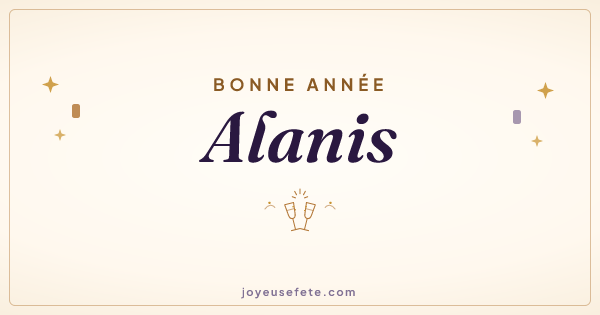 Image « Bonne année Alanis » au format large