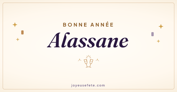 Image « Bonne année Alassane » au format large