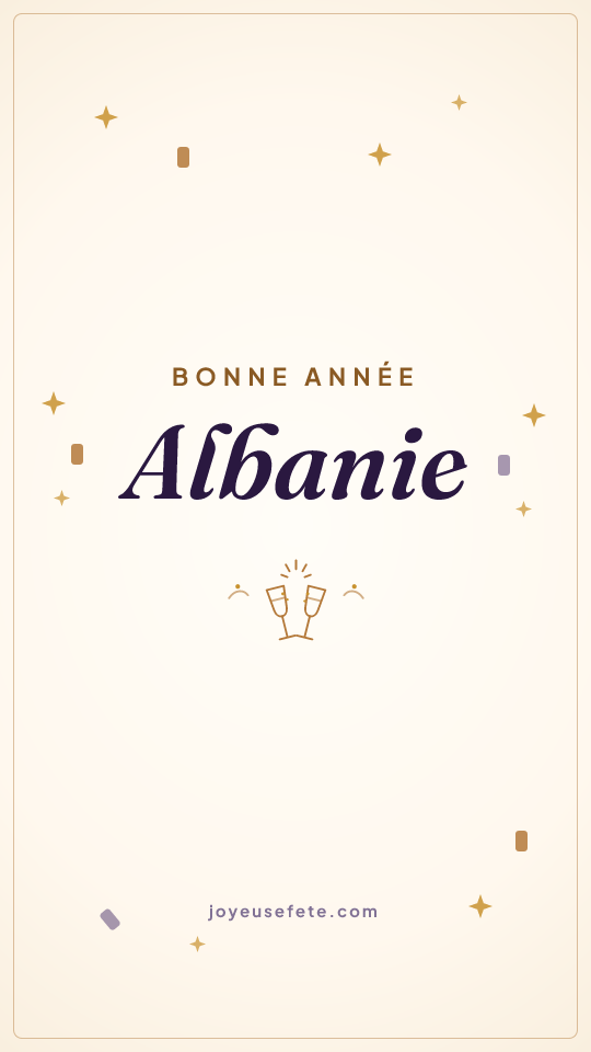 Image « Bonne année Albanie » au format story