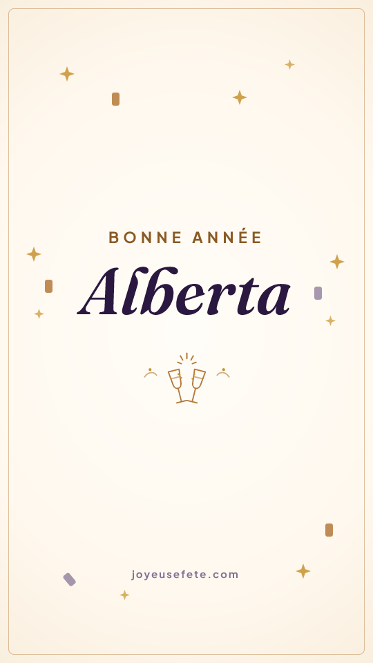Image « Bonne année Alberta » au format story