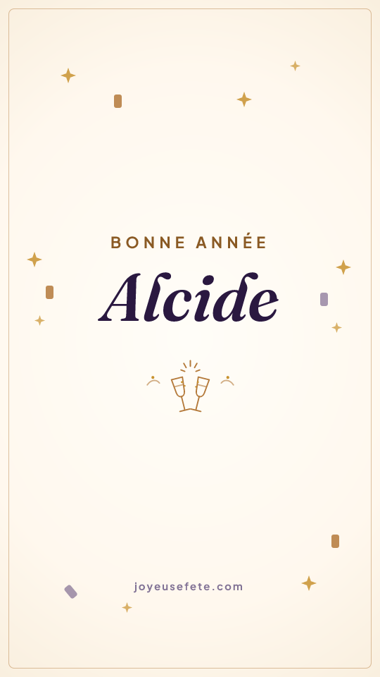 Image « Bonne année Alcide » au format story