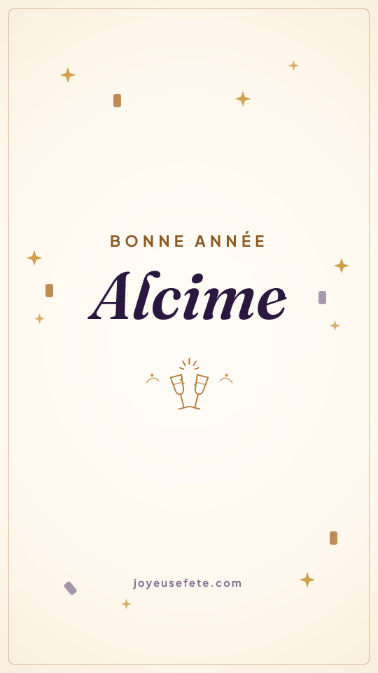 Image « Bonne année Alcime » au format story