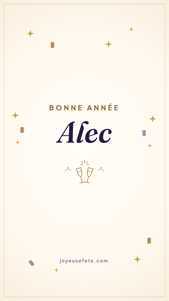 Image « Bonne année Alec » au format story