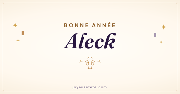 Image « Bonne année Aleck » au format large