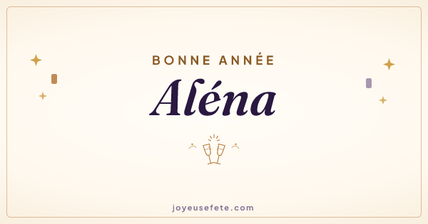 Image « Bonne année Aléna » au format large
