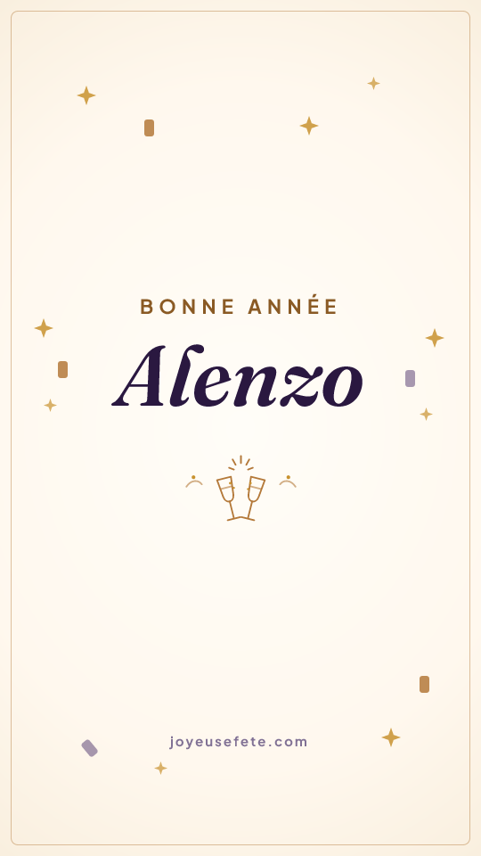 Image « Bonne année Alenzo » au format story