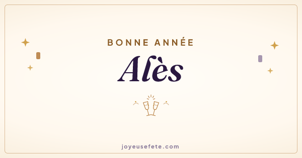 Image « Bonne année Alès » au format large