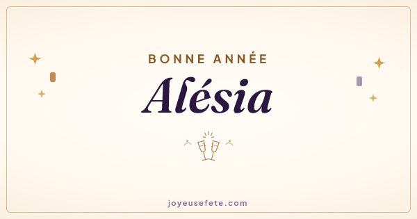 Image « Bonne année Alésia » au format large