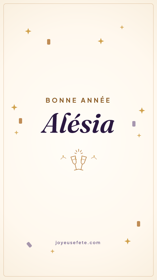 Image « Bonne année Alésia » au format story