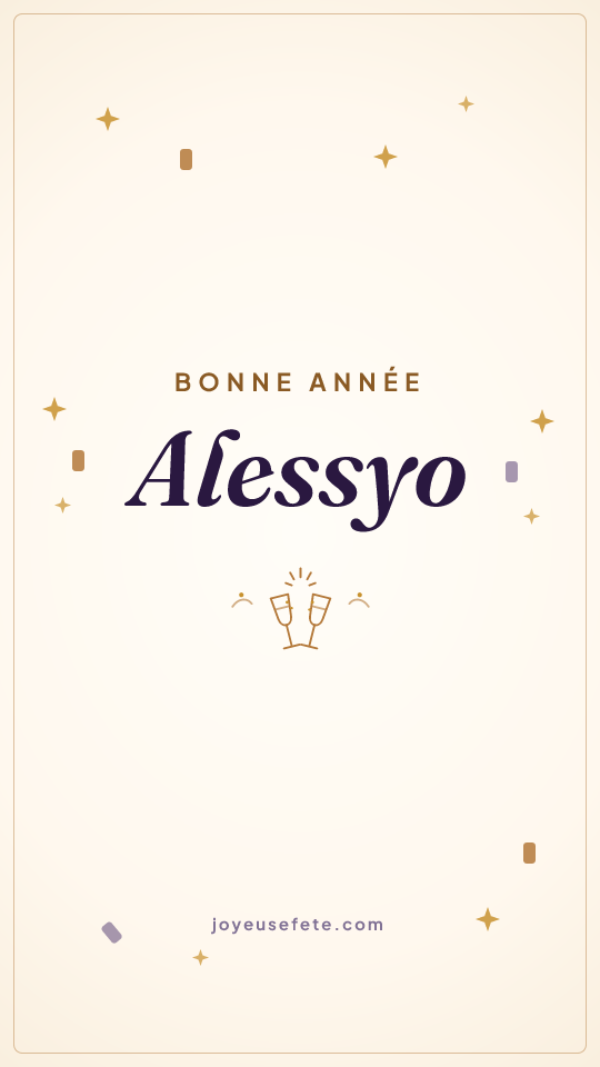 Image « Bonne année Alessyo » au format story