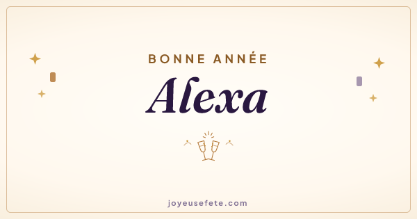 Image « Bonne année Alexa » au format large